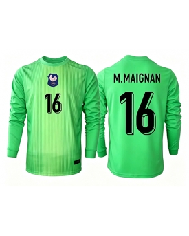 Billige Fotballdrakt Frankrike Mike Maignan #16 Keeper Replika Bortedrakt VM 2026 Langermet Billige Fotballdrakt Frankrike Mike Maignan #16 Keeper Replika Bortedrakt VM 2026 Langermet